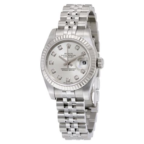 rolex women's silver jubilee certi datejust|rolex lady datejust diamond.